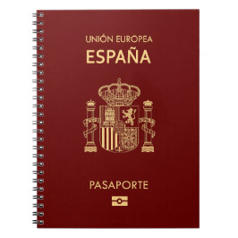 Cubierta pasaporte España Notizblock