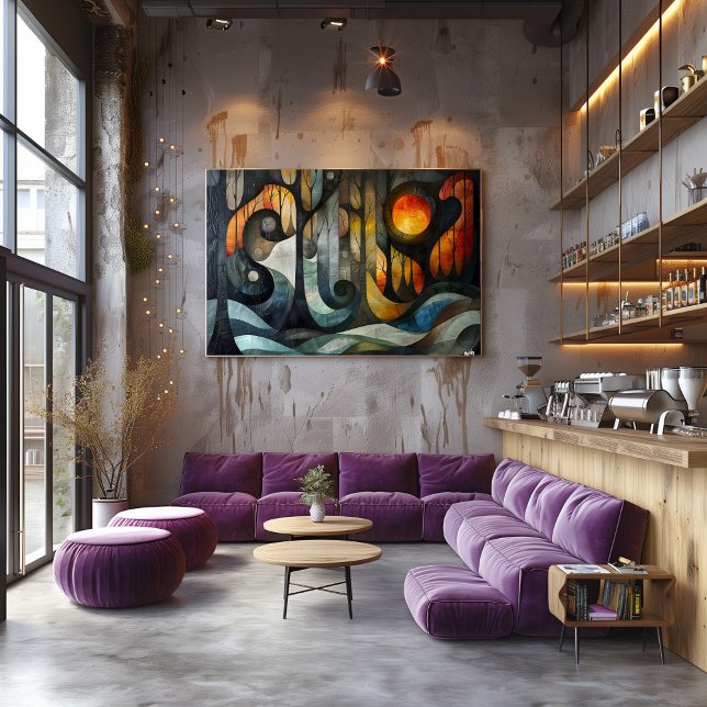 Cubismo: Bosque Enigmático Poster (Von Creator hochgeladen)