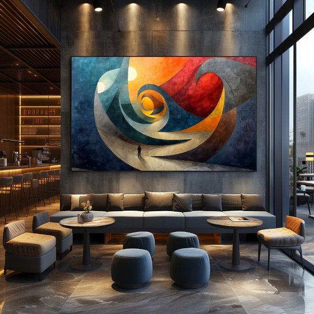 Cubismo: Mar de Hormigón Poster (Von Creator hochgeladen)