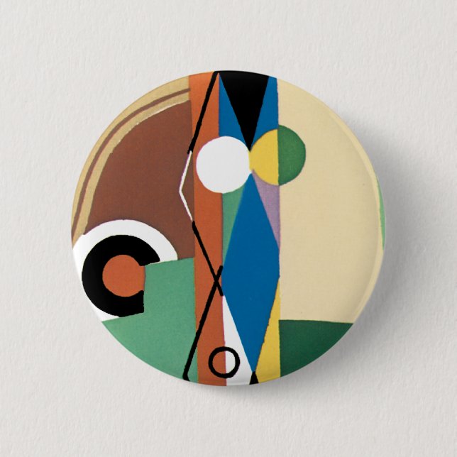 Cubist abstrakt button (Vorderseite)