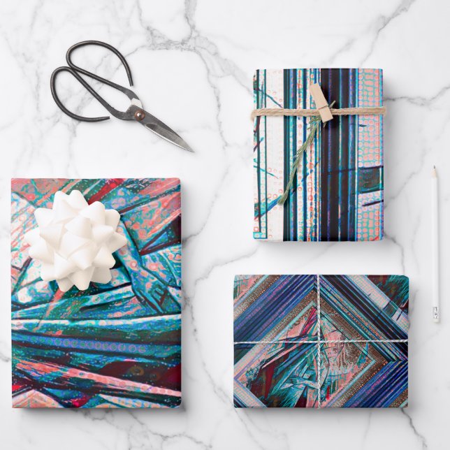 Cubist Art Deco Belly Dancer Geschenkpapier Set (Vorderseite)