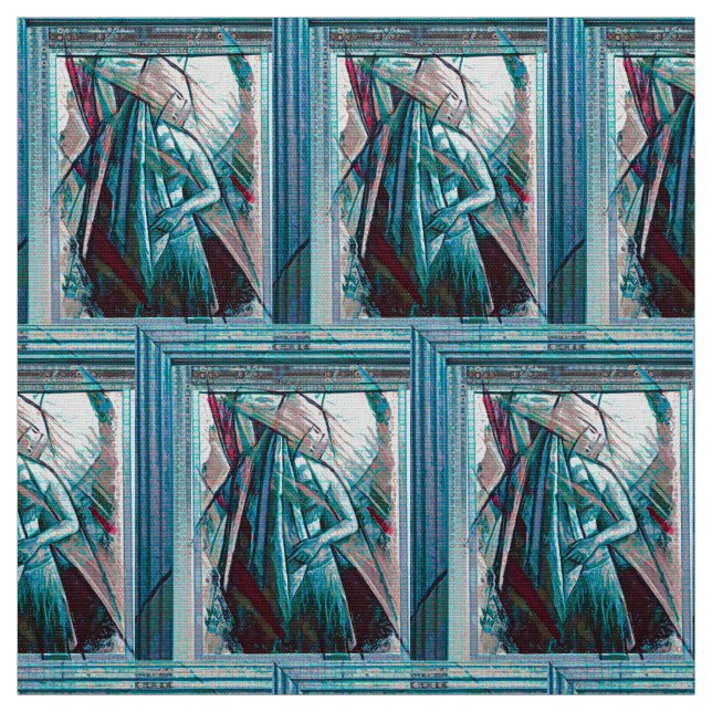 Cubist Art Deco Belly Dancer Stoff (Muster)