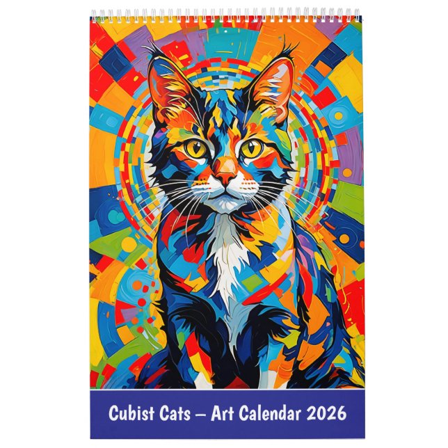 Cubist Cats – Art Calendar 2026 Kalender (Titelbild)