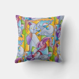 Cubist Cats - The Mininos Kissen