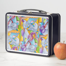 Cubist Cats - The Mininos Metall Brotdose