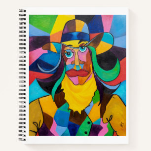 Cubist Cowgirl Sketchbook Notizbuch
