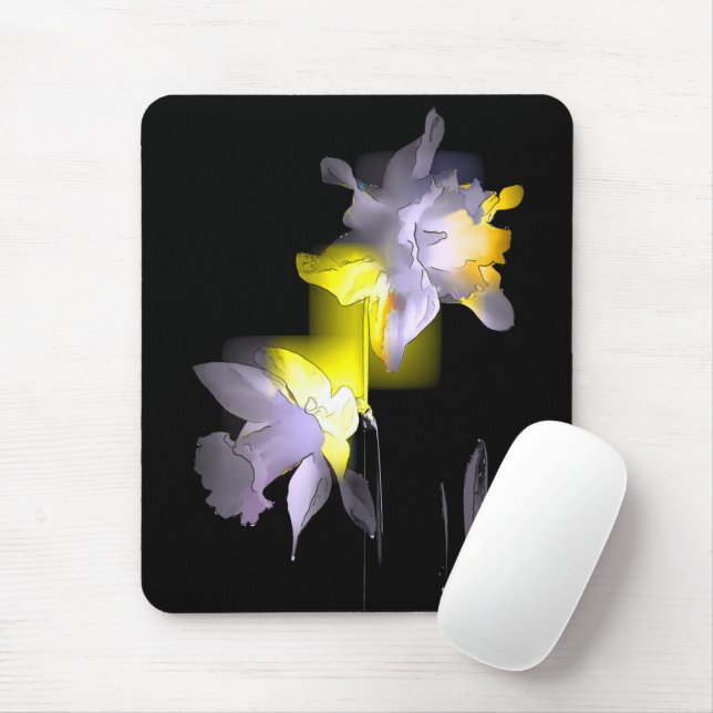 Cubist Daffodils Mousepad (Mit Mouse)