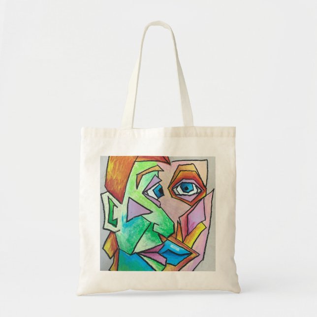 Cubist Head-Tasche Tragetasche (Vorne)