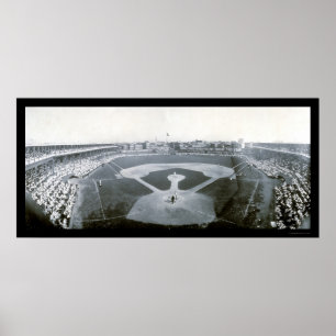 Cubs Giants Baseball Foto 1908 Poster