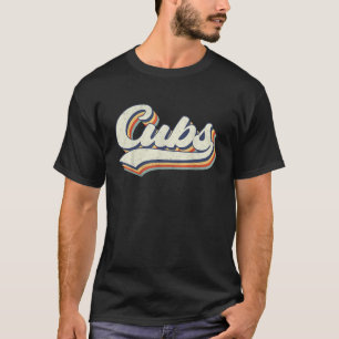 Cubs Name Personalisiert Vintage Retro Cubs Sport T-Shirt