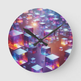 Cubus  runde wanduhr