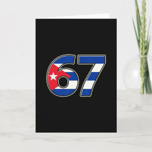 Cuby Flag Nummer 67 Geburtsjahr Karte