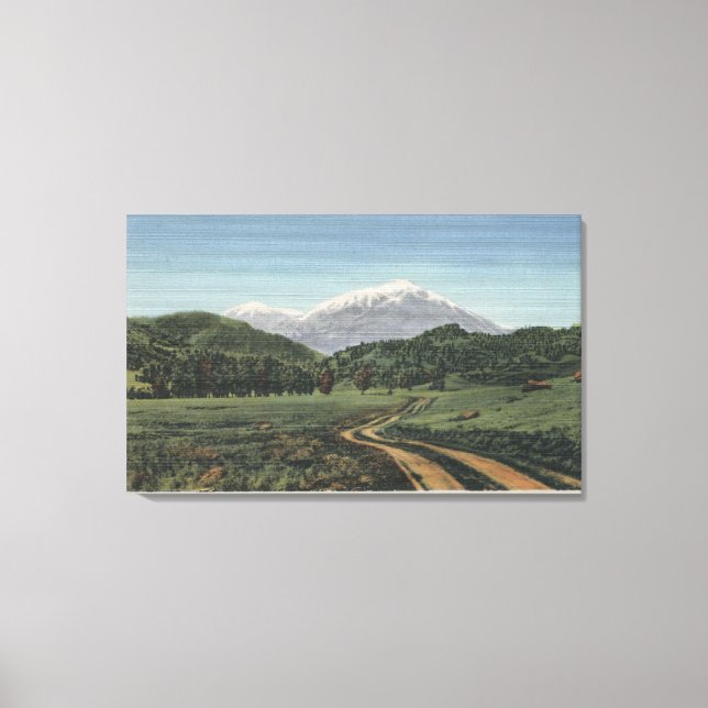 Cuchara, Colorado - Aussicht auf die spanischen Gi Leinwanddruck (Vorderseite)