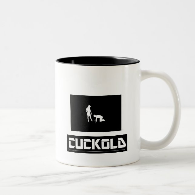 Cuckold Zweifarbige Tasse (Rechts)