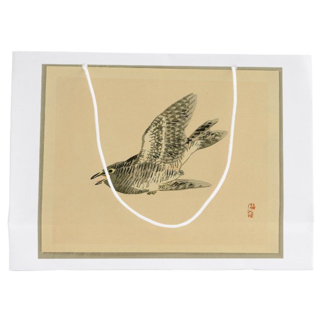 Cuckoo (japanische Kunst) (von Kono Bairei) Große Geschenktüte (Rückseite)
