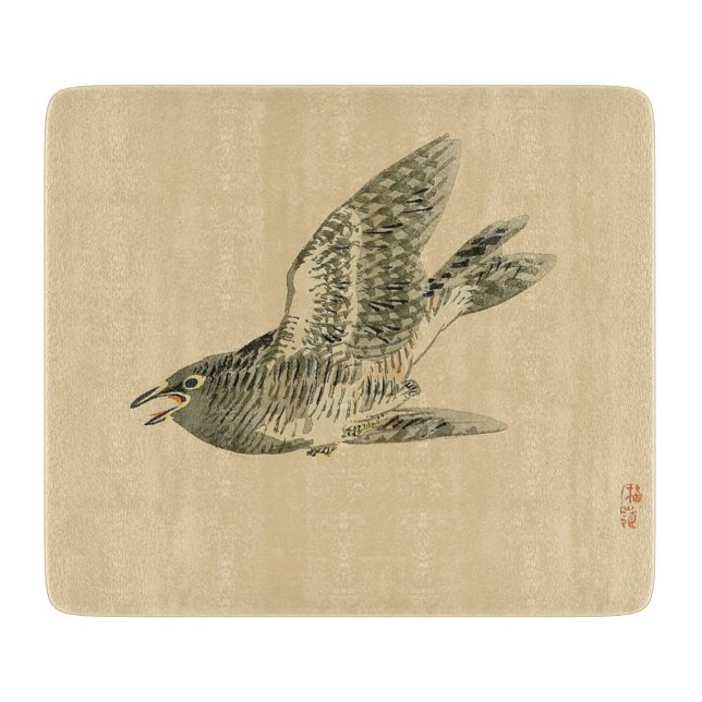 Cuckoo (japanische Kunst) (von Kono Bairei) Schneidebrett (Vorderseite)