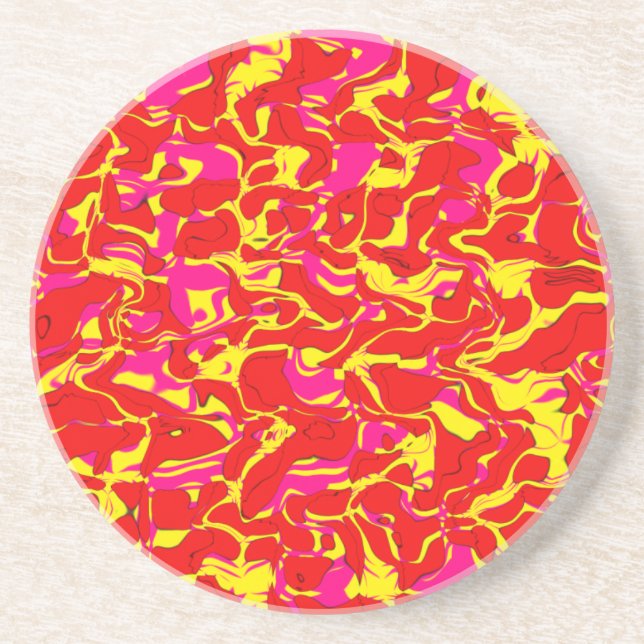 Cuckoo Marble Abstrakt Getränkeuntersetzer (Vorne)