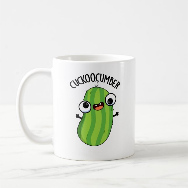 Cuckoocumber Funny Veggie Cucumber Pub Kaffeetasse (Links)