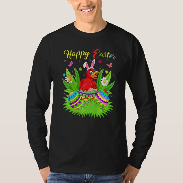 Cuckoos Bird Floral Easter Ei Funny Cuckoos Ost T-Shirt (Vorderseite)