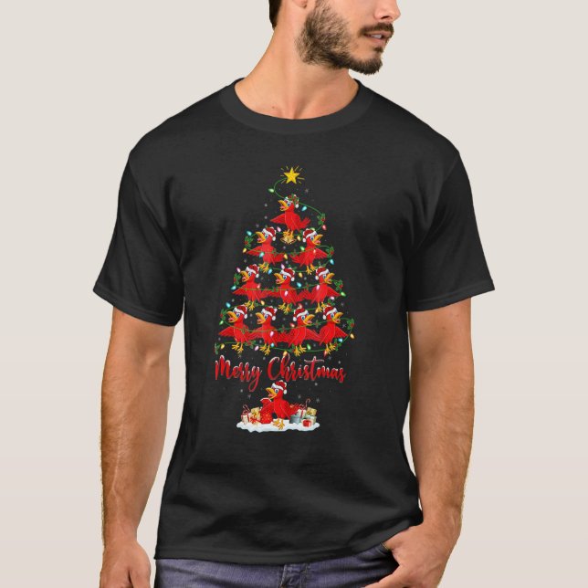 Cuckoos  Xmas Lights Cuckoos Christmas Tree T-Shirt (Vorderseite)
