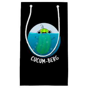 Cucum berg Funny Cucumber Pun Dark BG Kleine Geschenktüte