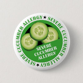 Cucumber Allergisches Abzeichen Button