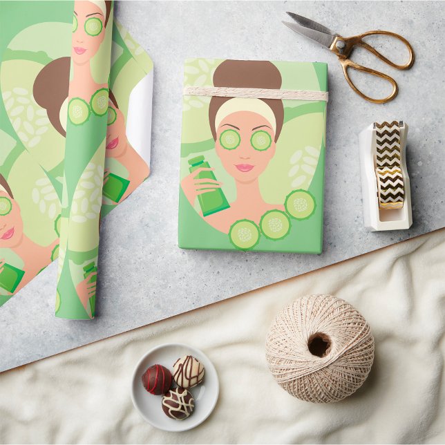 Cucumber Facial Geschenkpapier (Von Creator hochgeladen)