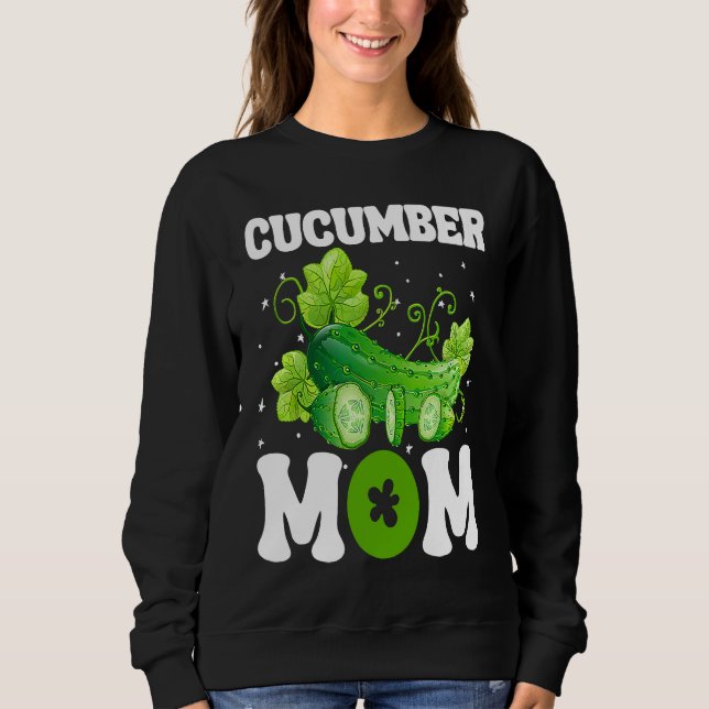Cucumber Mom Vegetable Mothers' Day Gardener Sweatshirt (Vorderseite)
