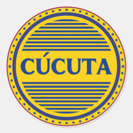 Cucuta City Pride Emblem – Colombian Identity Runder Aufkleber