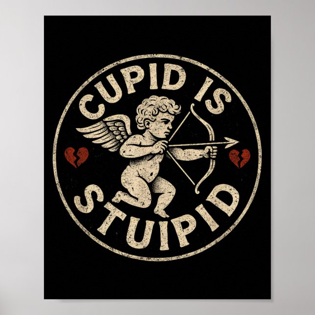 Cud Is Stud Hate Valentines Anti Valentine Stud Cu Poster (Vorne)