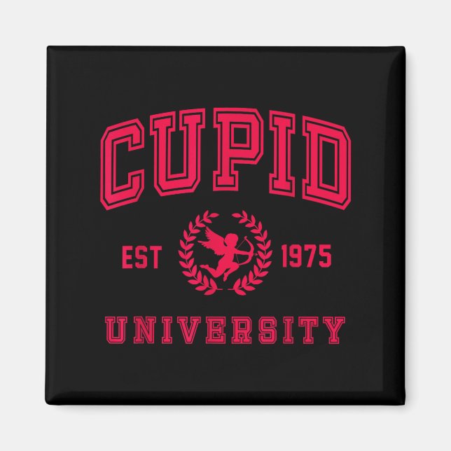 Cud University Cute Cherub Valentines Day Crest  Magnet (Vorne)