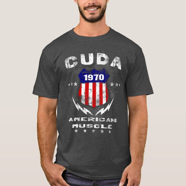 Cuda amerikanischer Muskel-T - Shirt 1970 (Vorderseite)