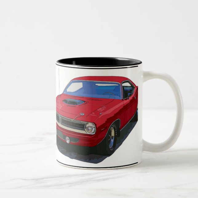 Cuda Coupe 1970 Zweifarbige Tasse (Rechts)