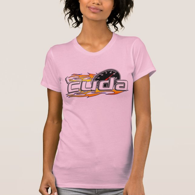 Cuda Tachometer-Kleid T-Shirt (Vorderseite)