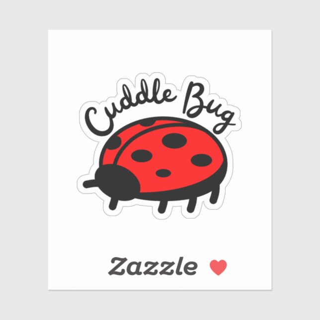 Cuddle Bug Ladybug | Niedliches und gemütliches De Aufkleber (Blatt)