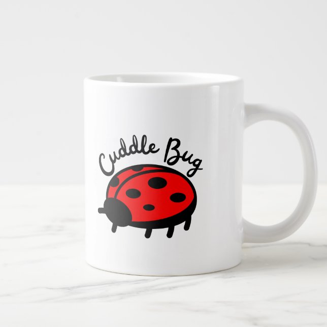 Cuddle Bug Ladybug | Niedliches und gemütliches De Jumbo-Tasse (Rechts)