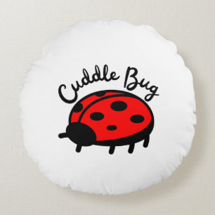 Cuddle Bug Ladybug   Niedliches und gemütliches De Rundes Kissen