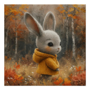 Cuddle Bunny Charm: Ein bisschen Whimsy Bunny Poster