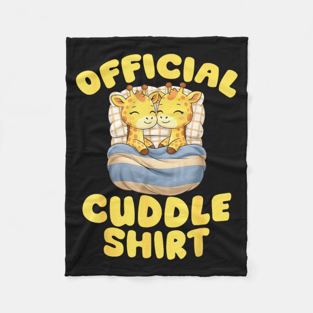 Cuddle Cute Giraffes Couple Valentine's Day  Fleecedecke (Vorderseite)