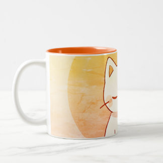 "Cuddle in a Cup: Niedliche Kaffee-Tasse für süßen Zweifarbige Tasse