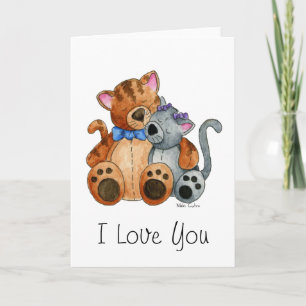 Cuddle-Kätzchen-Karte Karte