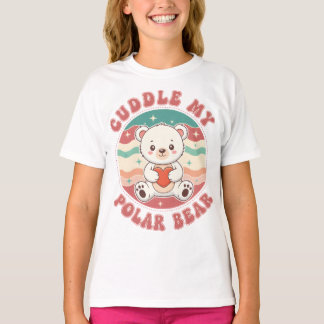Cuddle My Polar Bear Retro T-Shirt