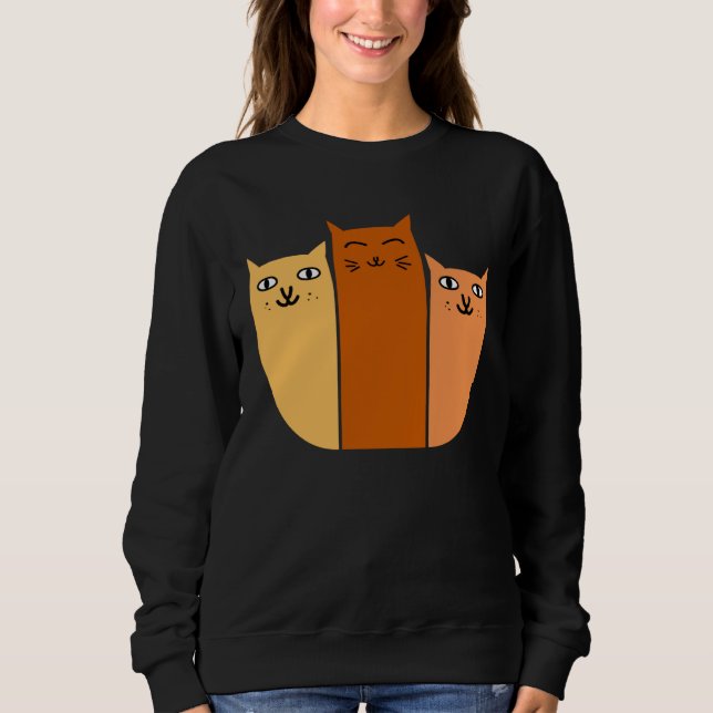 Cuddle Puddle of Cats Sweatshirt (Vorderseite)