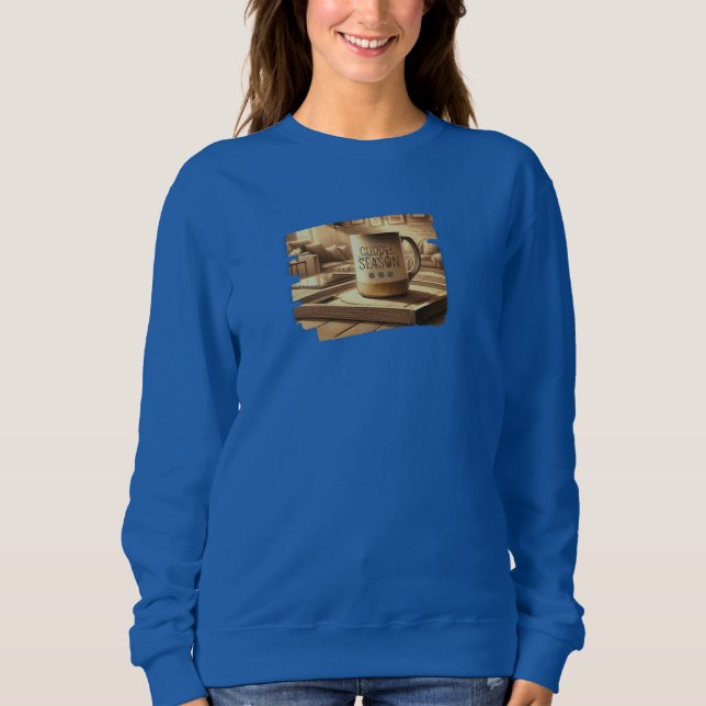 Cuddle Season Sweatshirt mit Coffe-Tasse (Vorderseite)