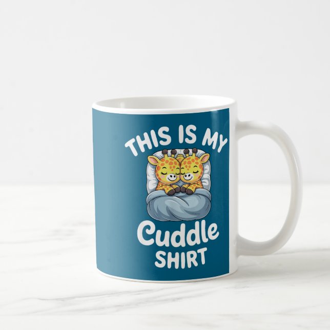 Cuddle Shirt Cute Giraffes Funny Cozy  Kaffeetasse (Rechts)