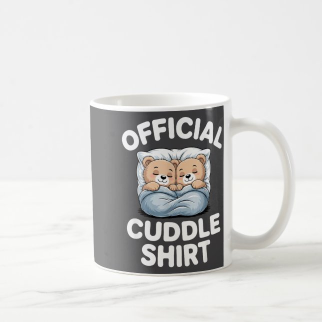 Cuddle Shirt Cute Teddy Bear Sleepwear  Kaffeetasse (Rechts)