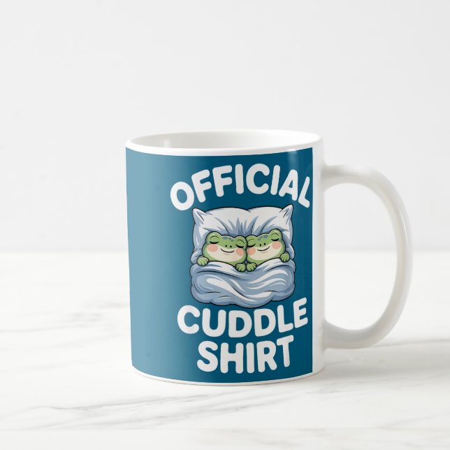 Cuddle Shirt Funny Cute Frogs Cozy  Kaffeetasse (Rechts)