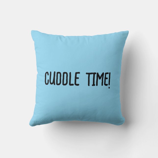 Cuddle Time! Cute Cartoon Teddy Bear Throw Kissen (Rückseite)