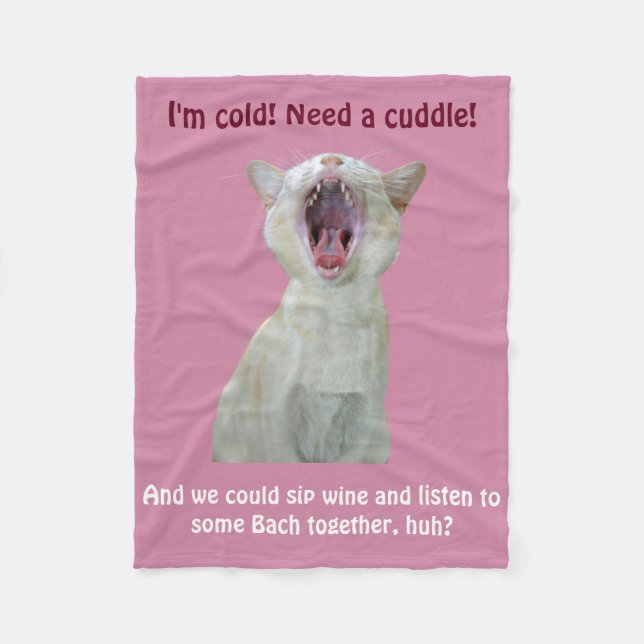 Cuddle und lausche Bach Fleecedecke (Vorderseite)