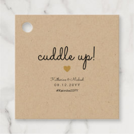 Cuddle up Winter Wedding Blanket oder Schawl Rusti Geschenkanhänger